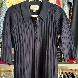 Pomander Place Navy Ribbed Knit Landry Dress from Tuckernuck